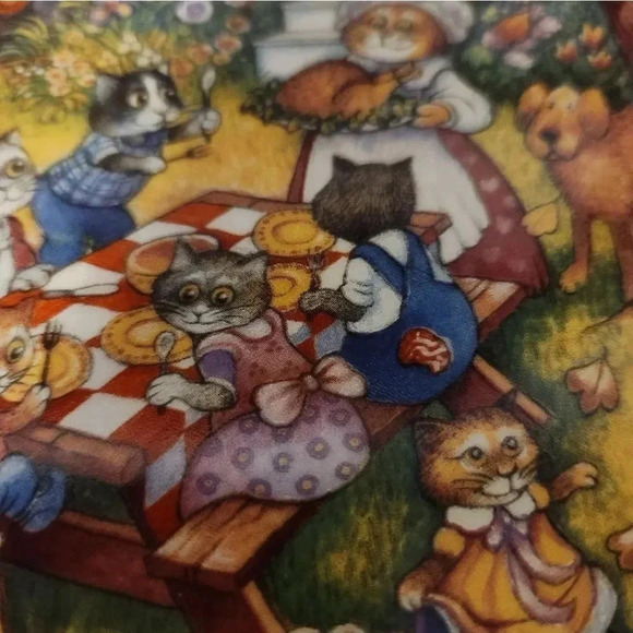 Vintage‎ Bill Bell A Purrfect Feast plate - Picture 3 of 7